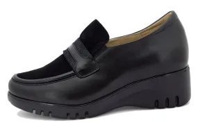 Black Leather Moccasin