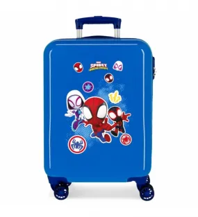 Maleta de Cabina Spidey Go Webs Azul -38x55x20cm-